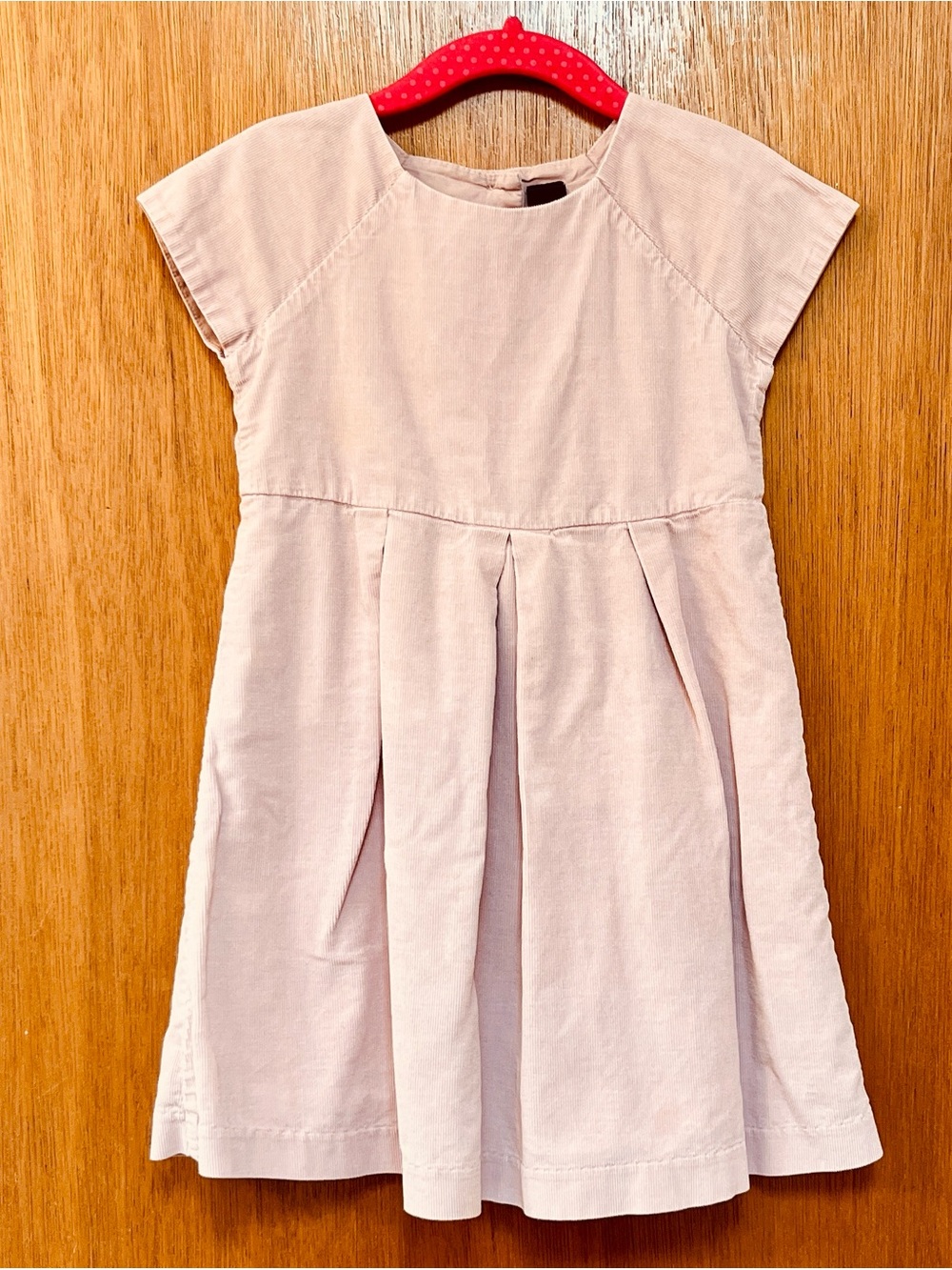 [babyGAP] Pink Corduroy Pleated Dress (4)